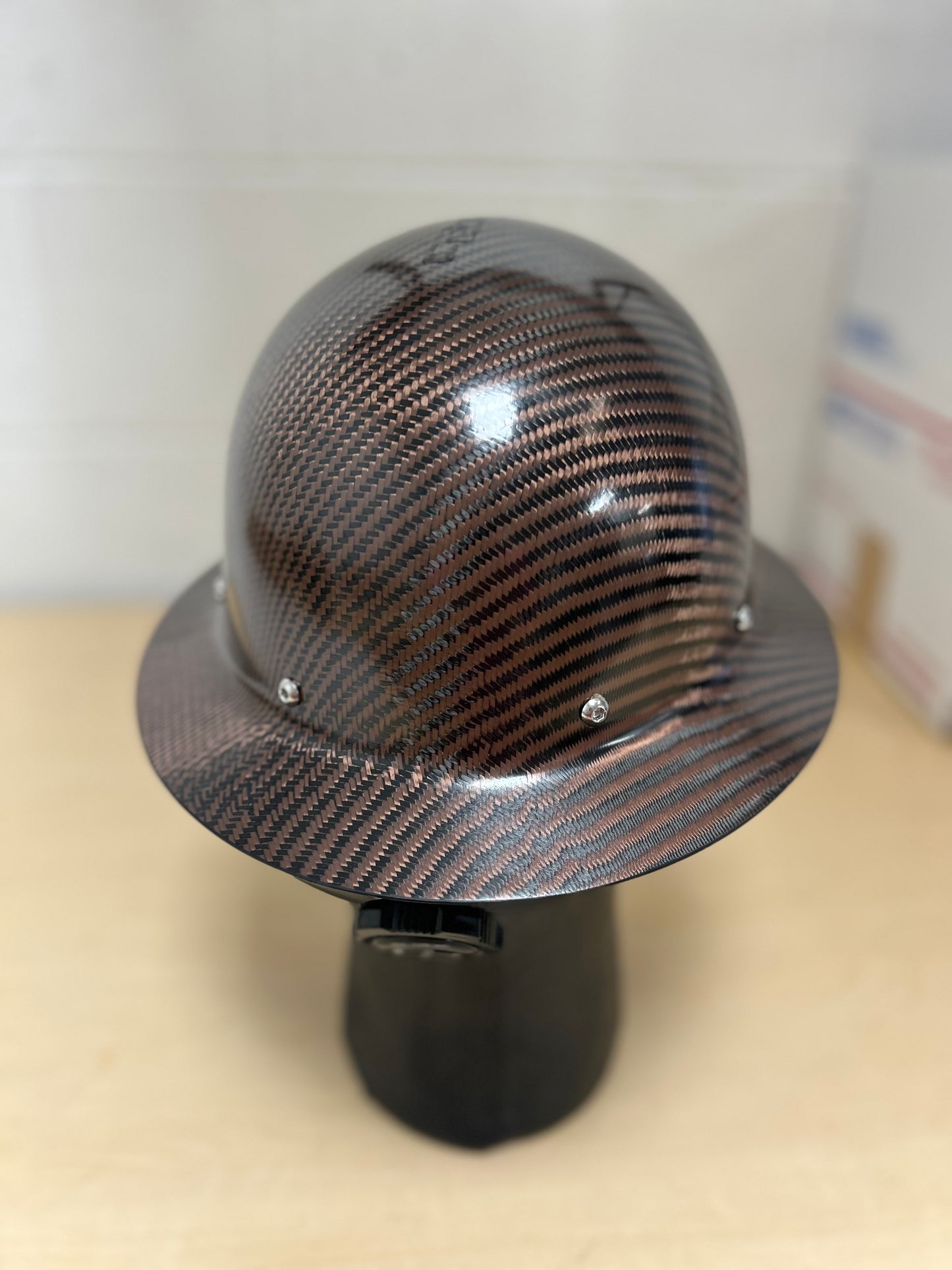 Cosmetic Blemish, BRONZE Semi Gloss, Full Brim Hard Hat