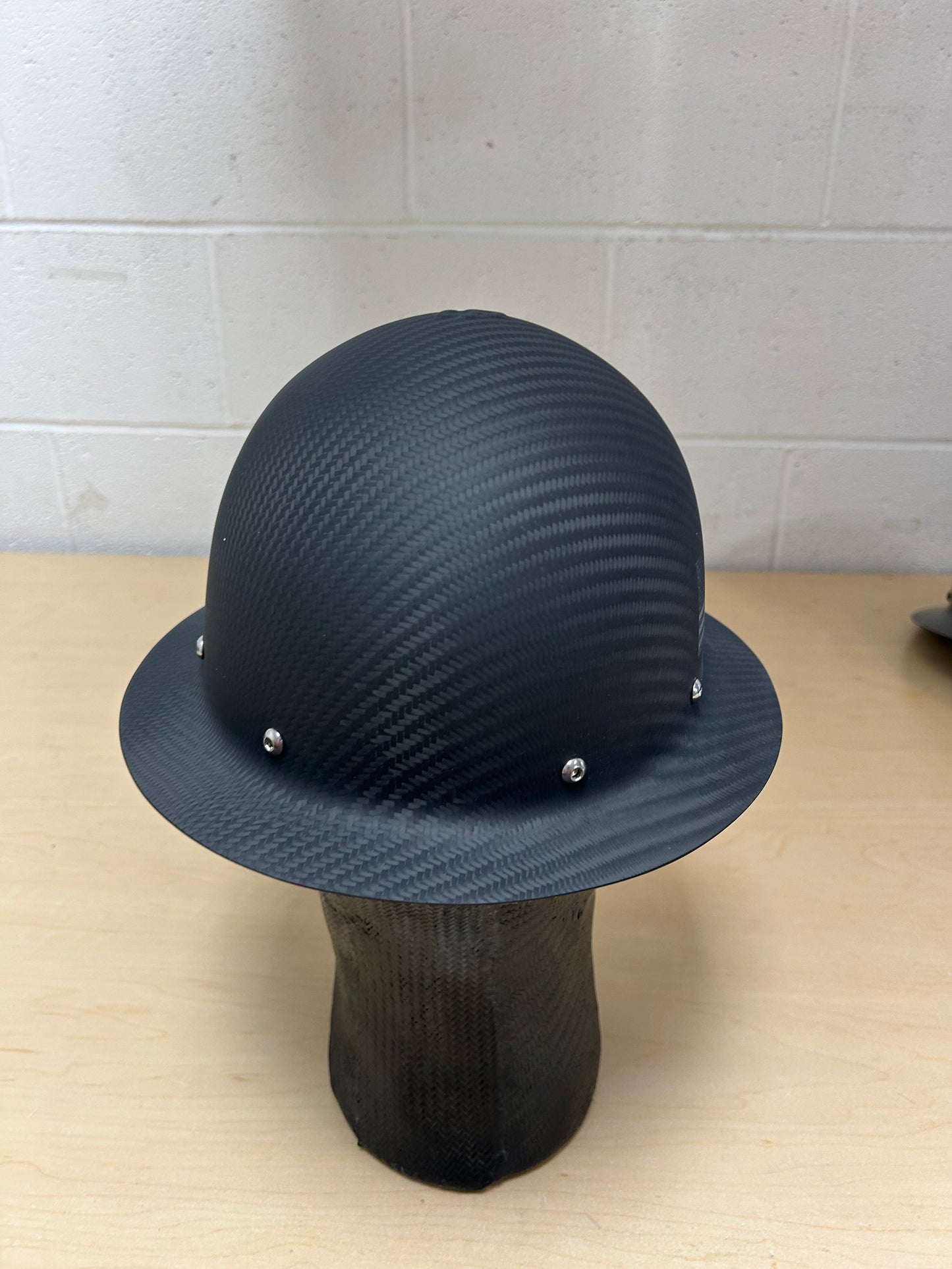 Cosmetic Blemish,MATTE, FULL BRIM Hard Hat WITH RWB FLAG