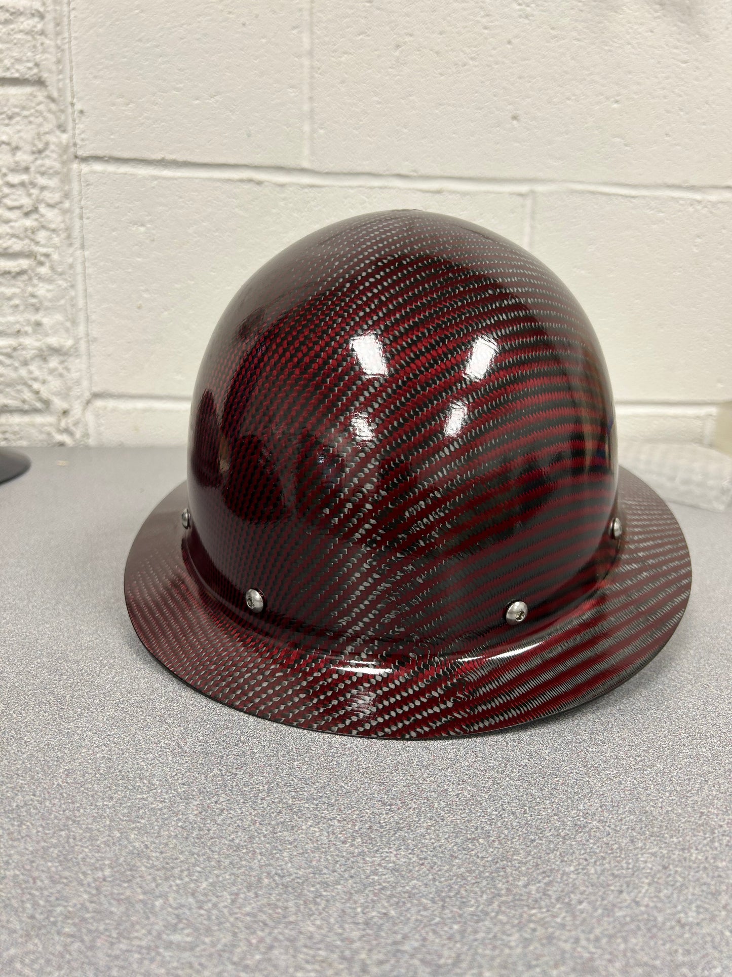 Cosmetic Blemish RED FULL BRIM, SEMI-GLOSS WITH RWB