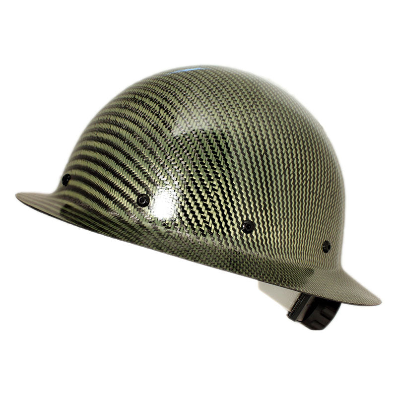 carbon kevlar helmets motorcycle CC™ Carbon/Kevlar® Yellow Hard Hat : Full Brim – Cerious Composites
