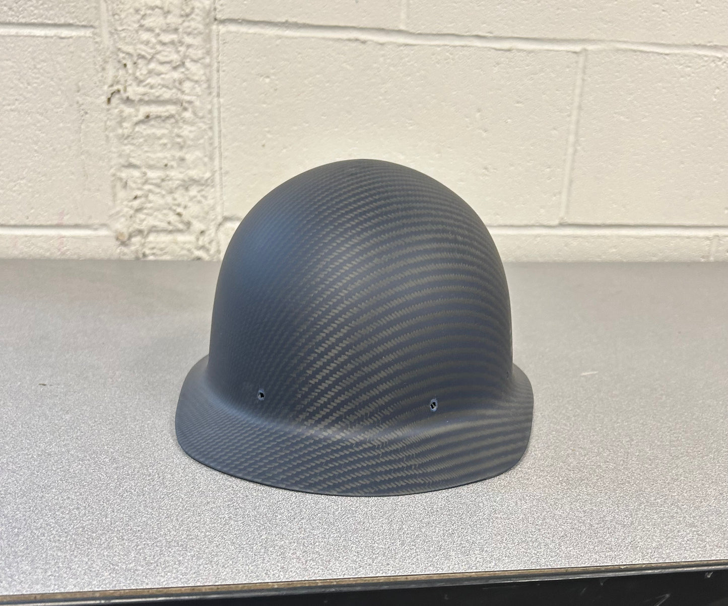 CC™ Carbon/Kevlar® Blue Hard Hat : Cap Style MATTE WITH BW FLAG