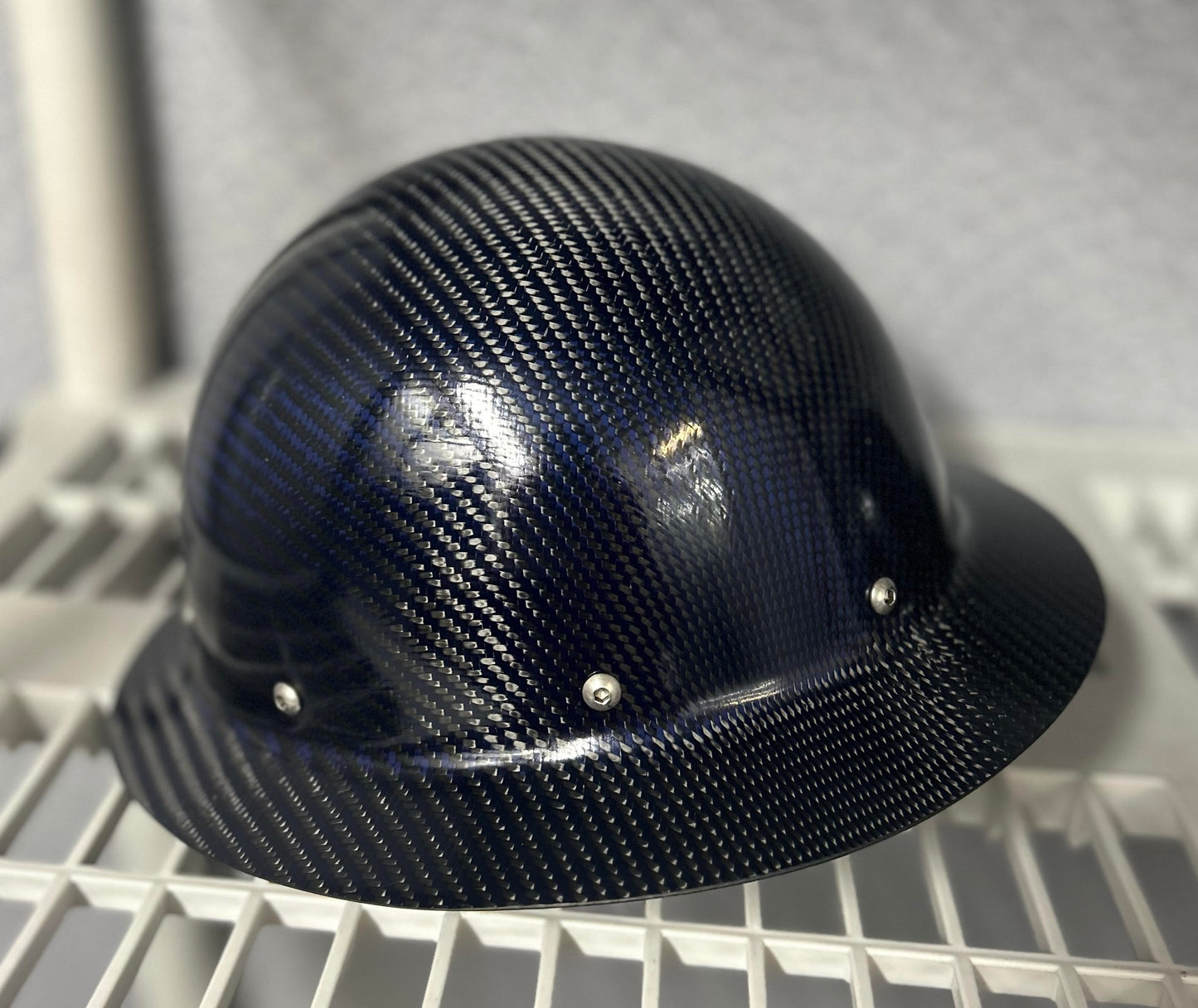 Cosmetic Blemish, Blue, Semi Gloss, Full Brim Hard Hat