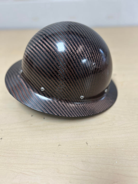 Bronze Carbon/Kevlar Semi Gloss Finish, Cosmetic Blemish Hard Hat