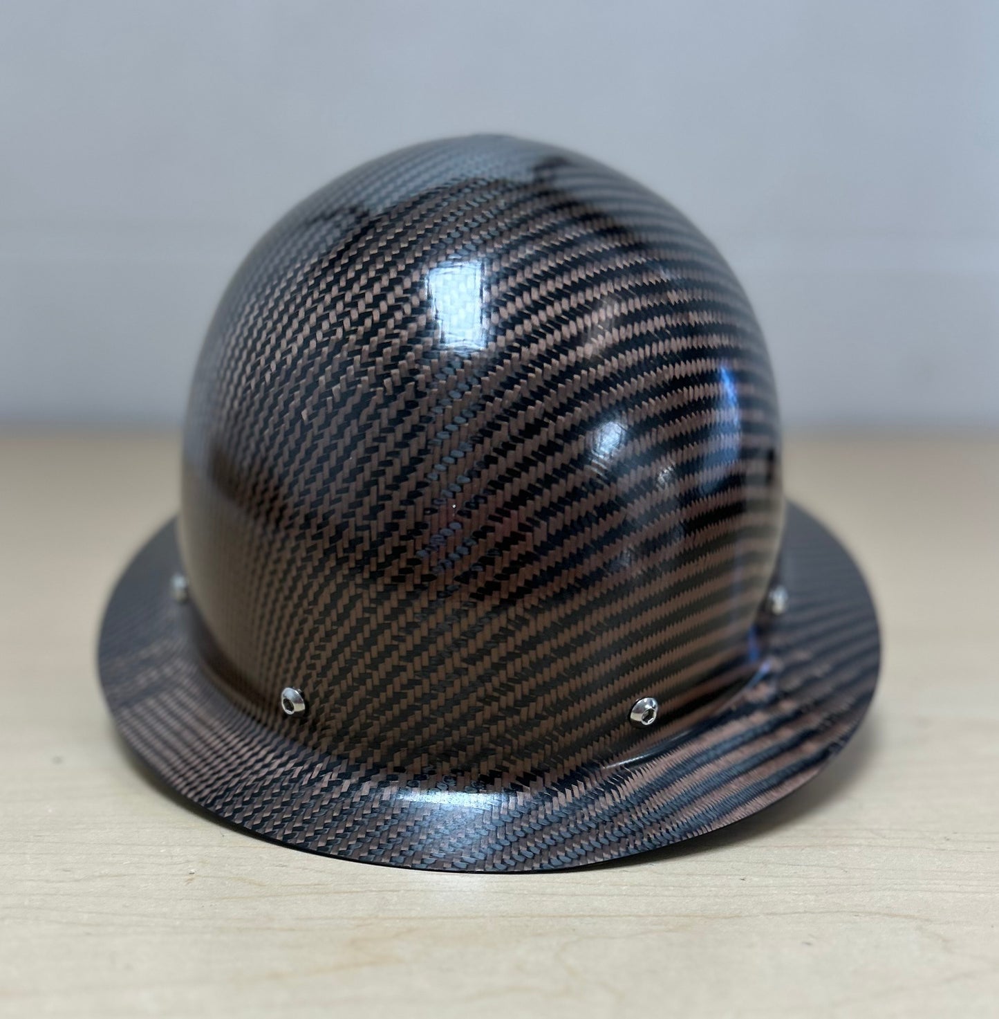 Cosmetic Blemish, BRONZE, Semi Gloss, Full Brim Hard Hat