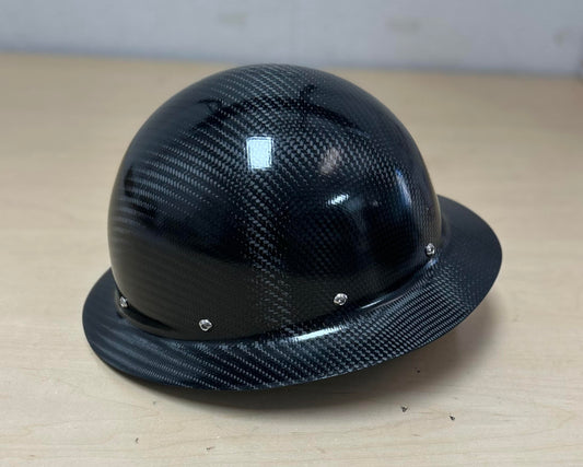 BLEMISH CARBON FULL BRIM, SEMI-GLOSS Finish, Cosmetic Blemish Hard Hat