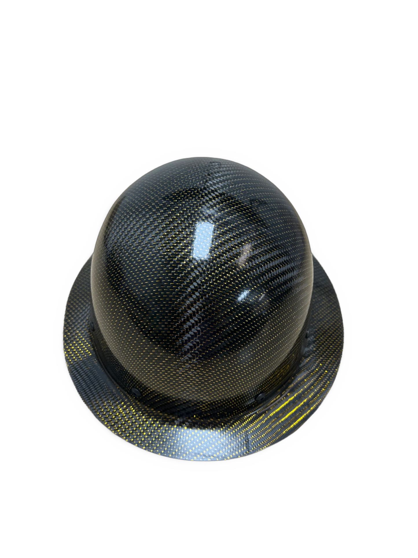 Gold Reflections Carbon/Kevlar Hard Hat: Full Brim