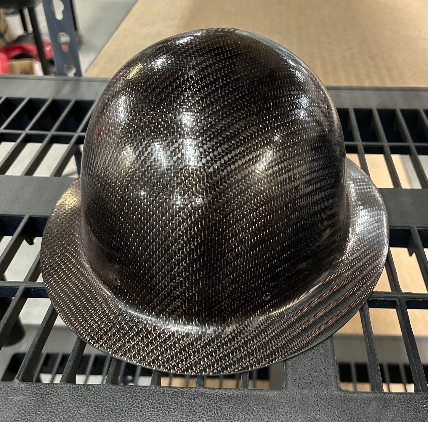 Gold Reflections Carbon/Kevlar Hard Hat: Full Brim