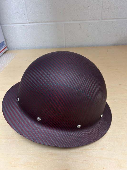 RED Carbon/Kevlar MATTE  Finish, Cosmetic Blemish Hard Hat