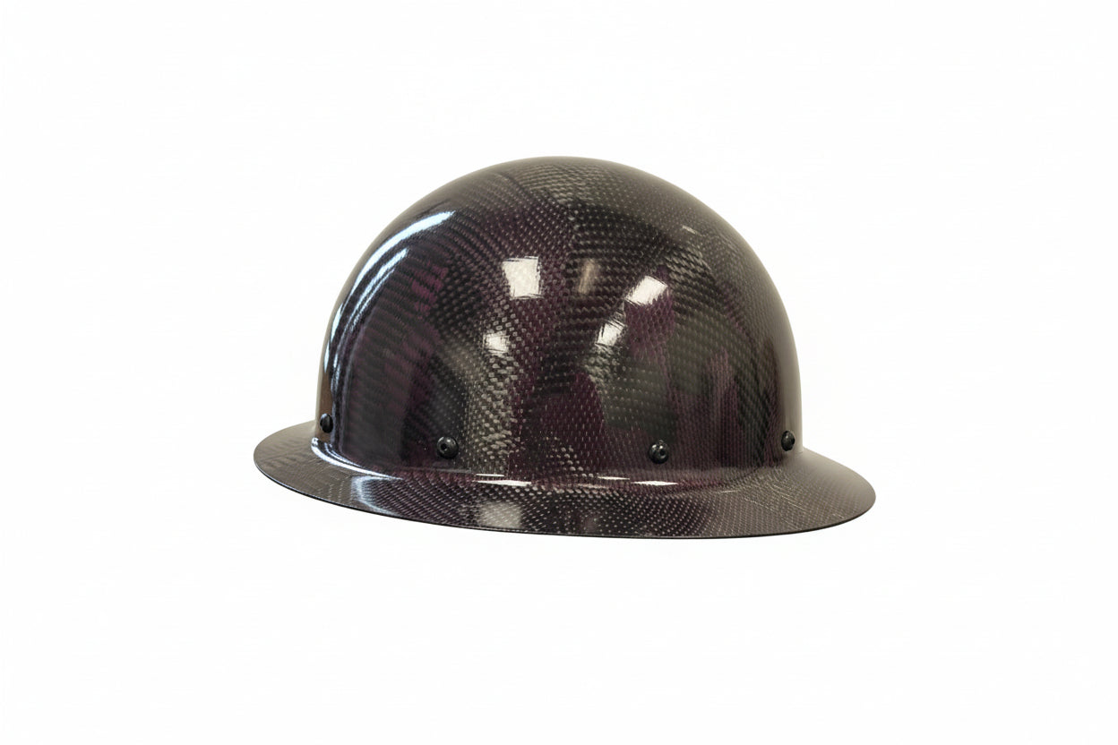 Camouflage CC™ Carbon/Kevlar® Purple Hard Hat : Full Brim
