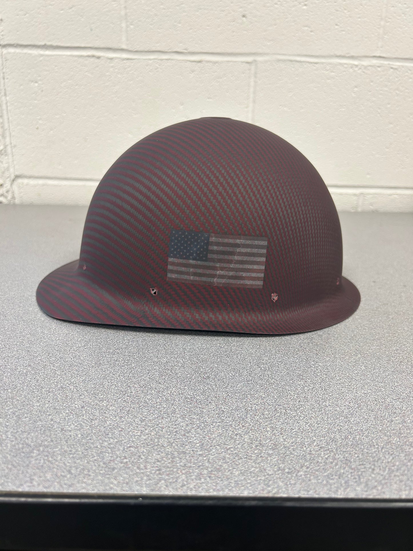 RED CARBON /Kevlar MATTE  Finish, CAP WITH RWB FLAG
