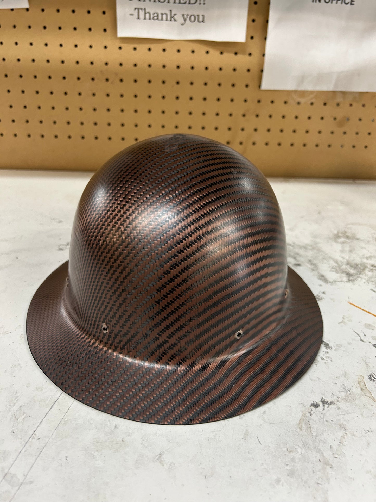 Cosmetic Blemish BRONZE FULL BRIM, SEMI-GLOSS WITH RWB