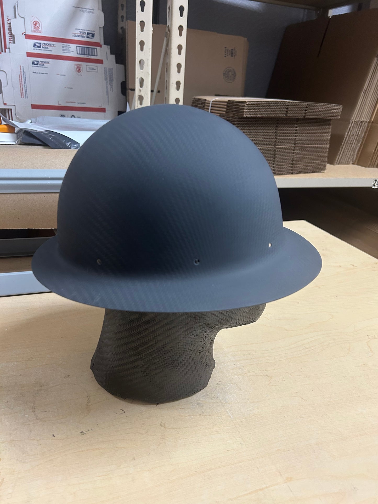 Cosmetic Blemish, CARBON Full Brim Hard Hat MATTE