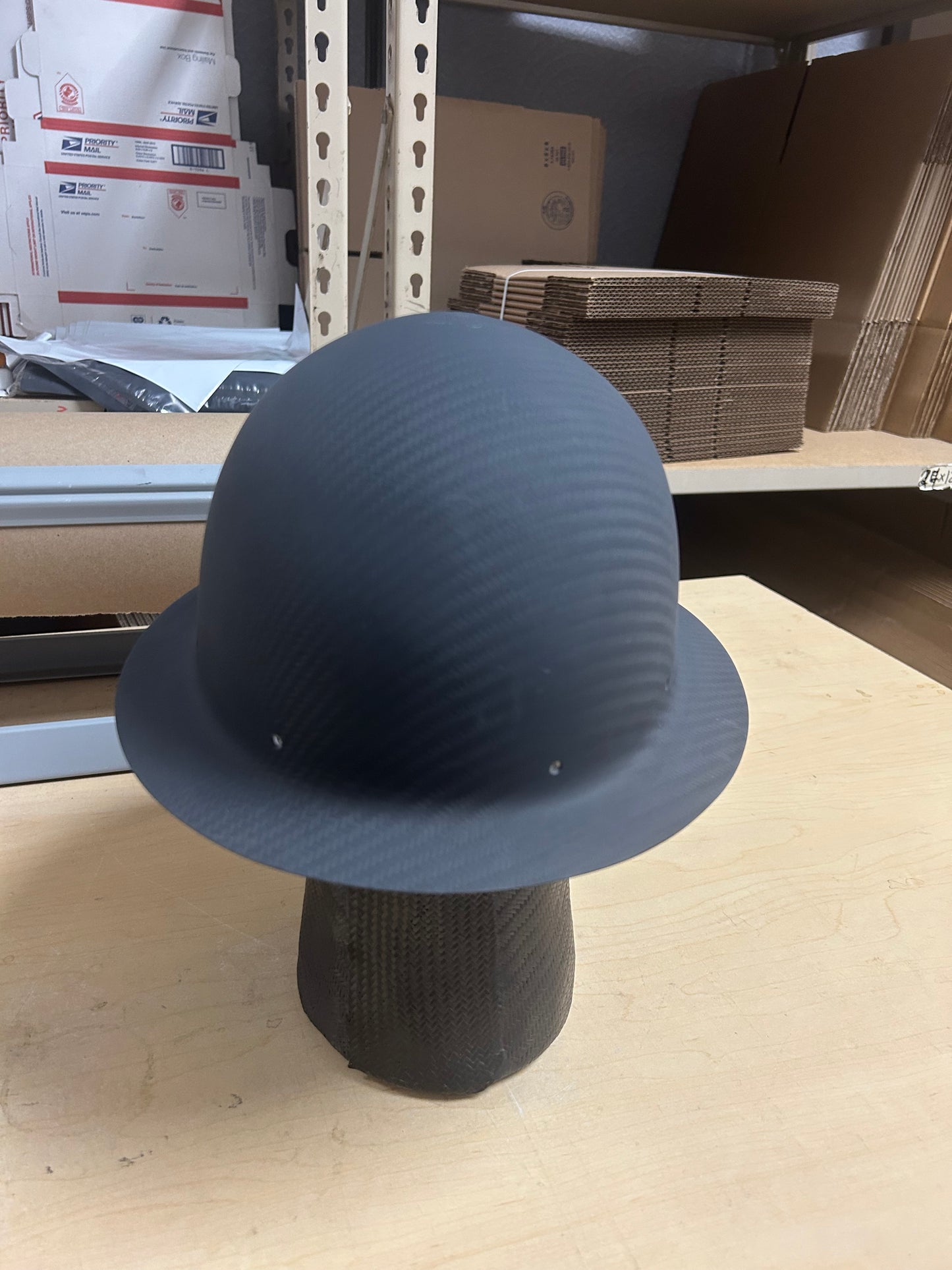Cosmetic Blemish, CARBON Full Brim Hard Hat MATTE