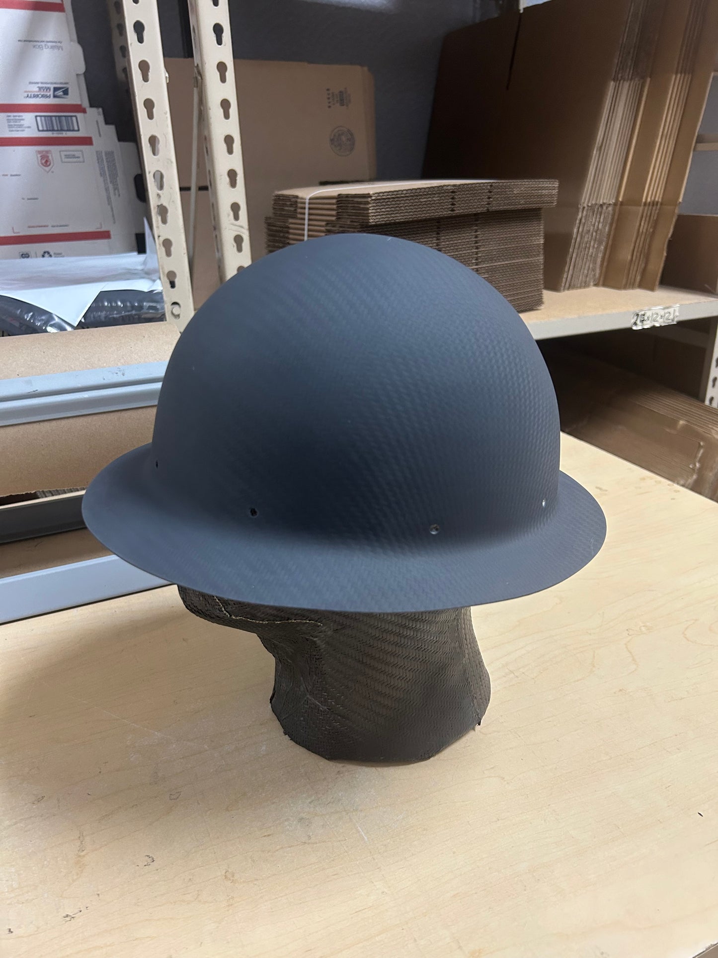 Cosmetic Blemish, CARBON Full Brim Hard Hat MATTE