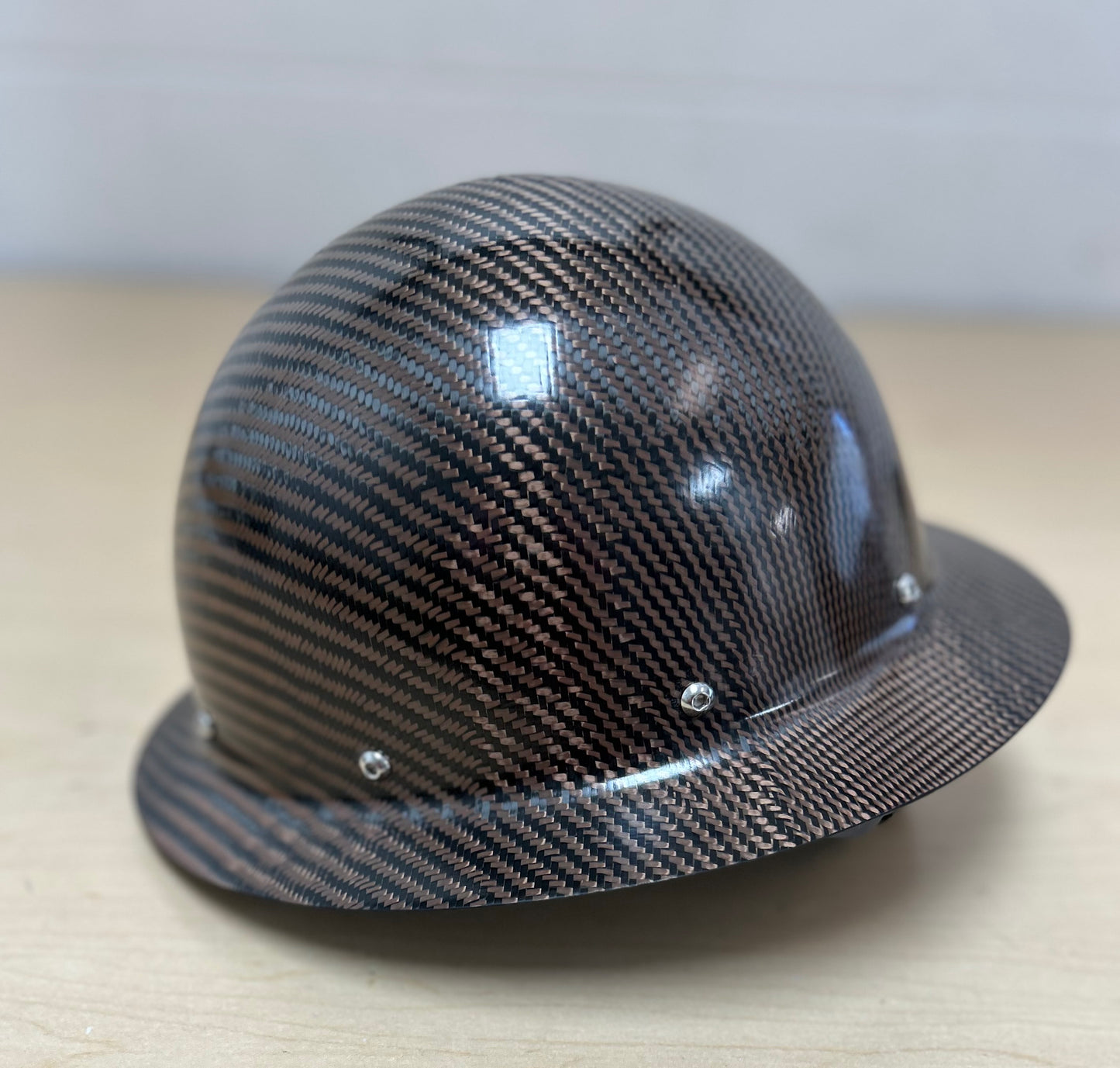 Cosmetic Blemish, BRONZE, Semi Gloss, Full Brim Hard Hat