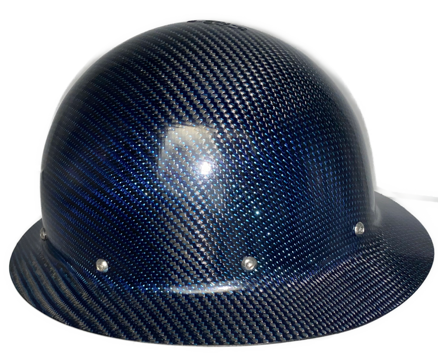 BLUE Reflections Carbon/Kevlar Hard Hat: Full Brim