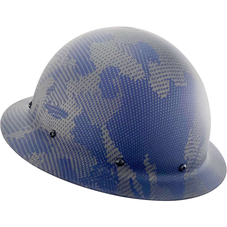 Camouflage CC™ Carbon/Kevlar® Blue Hard Hat : Full Brim – Cerious ...