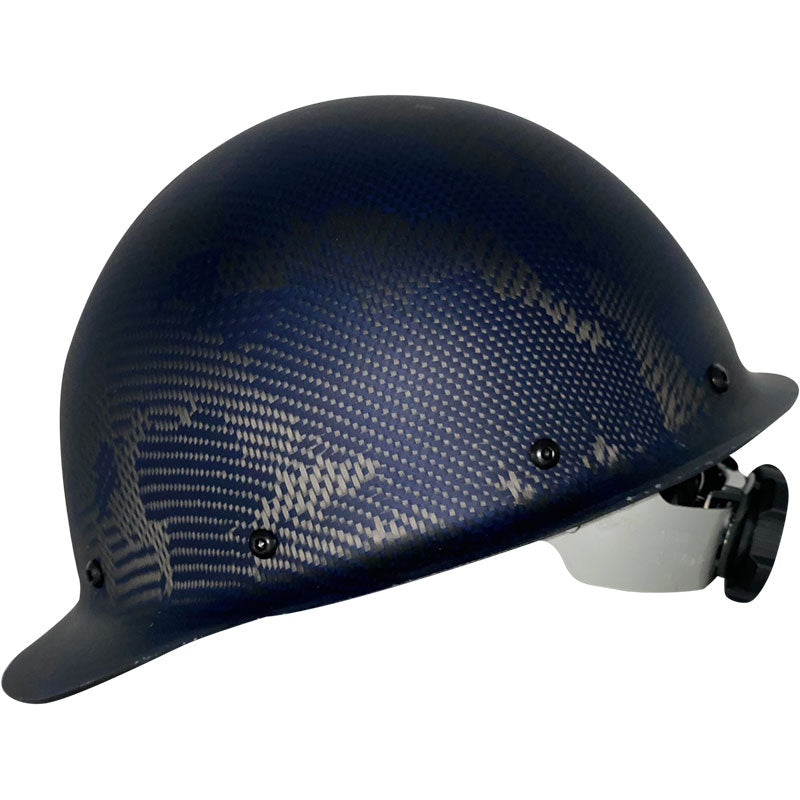 Camouflage CC™ Carbon/Kevlar® Blue Hard Hat : Cap Style