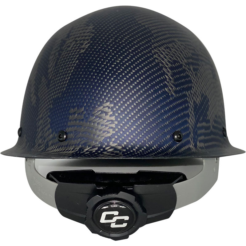 Camouflage CC™ Carbon/Kevlar® Blue Hard Hat : Cap Style