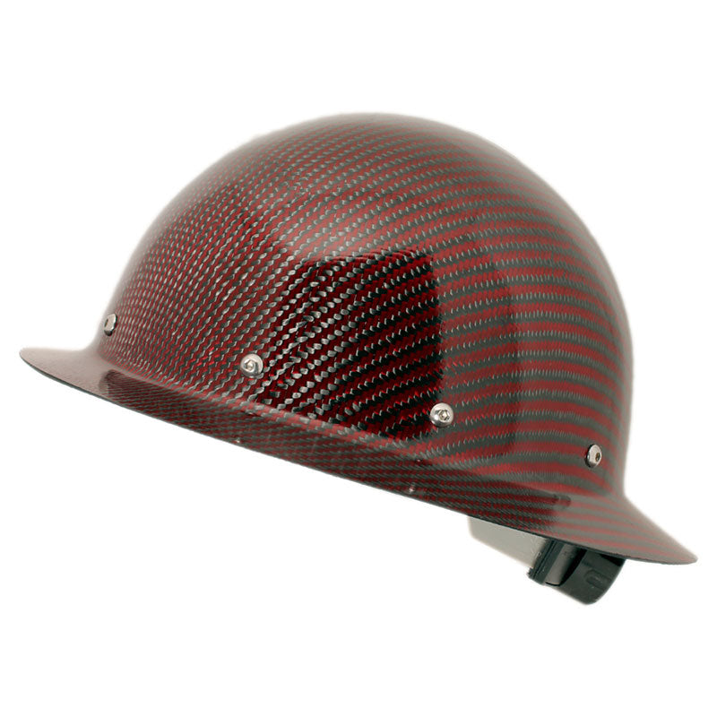 CC™ Carbon/Kevlar® Red Hard Hat : Full Brim – Cerious Composites