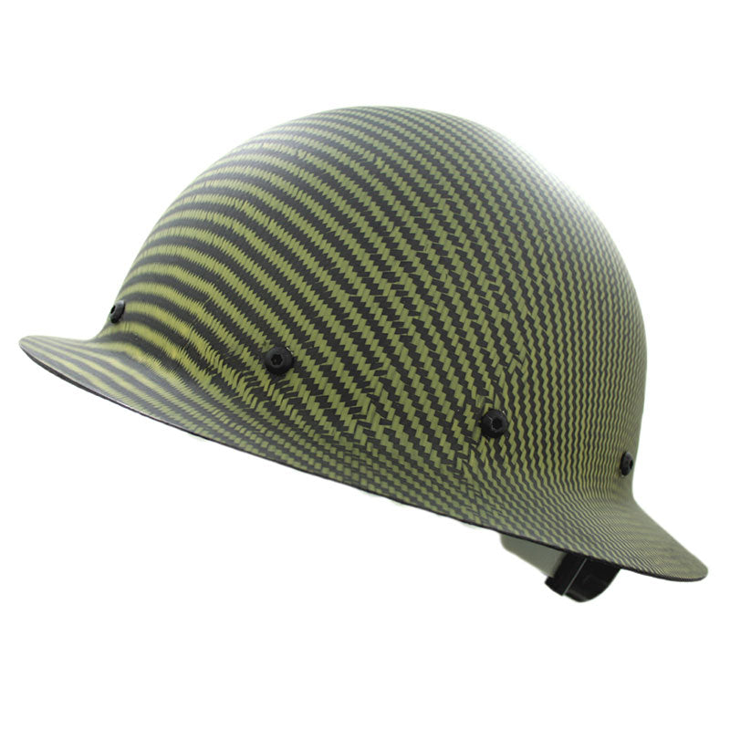 CC™ Carbon/Kevlar® Yellow Hard Hat : Full Brim